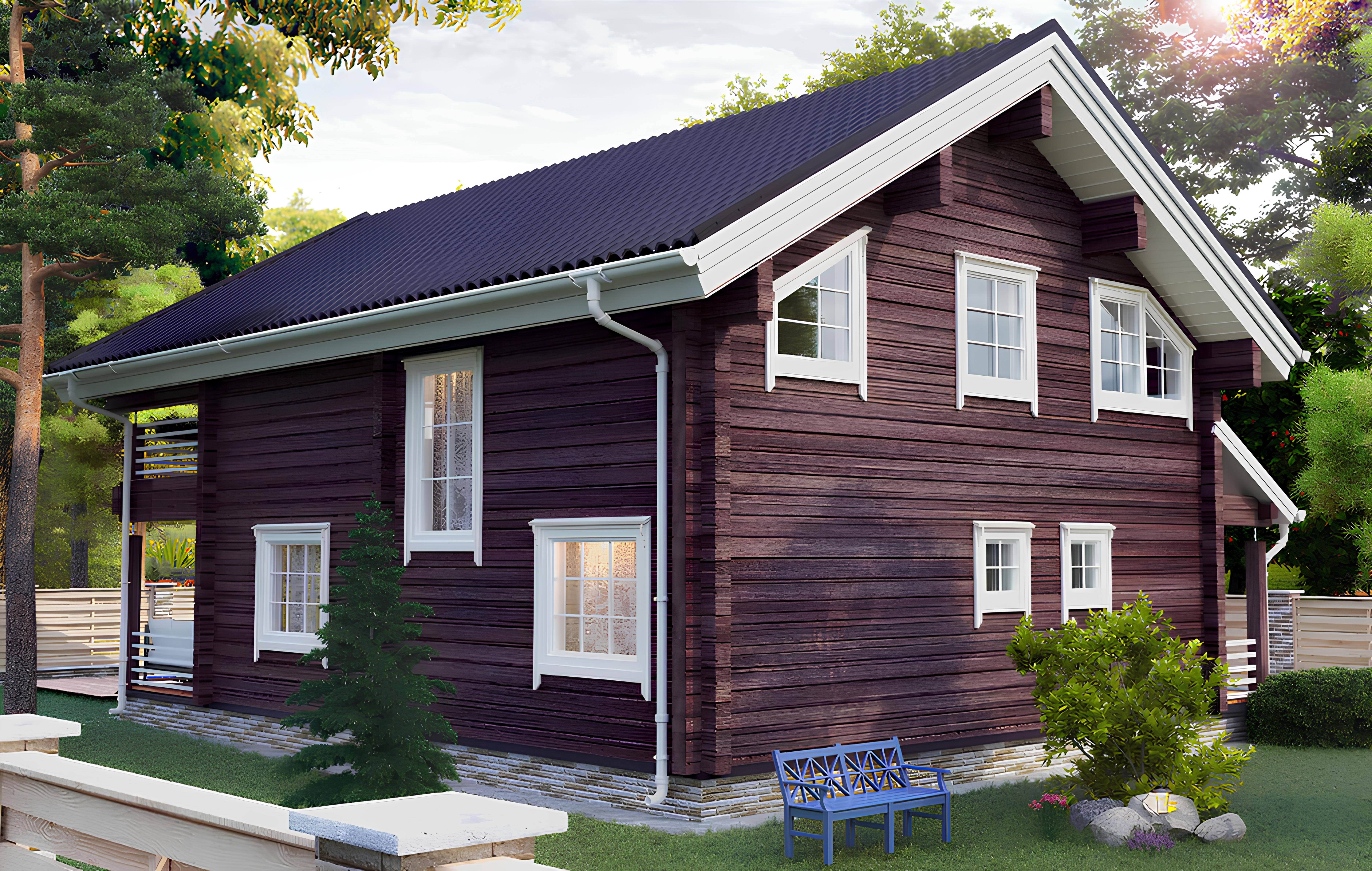 Дом из профилированного бруса VZ-327